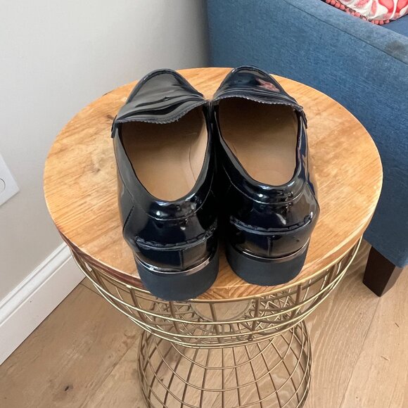 Franco Sarto Patent Lug Sole Loafers Size 8.5 - Picture 6 of 7